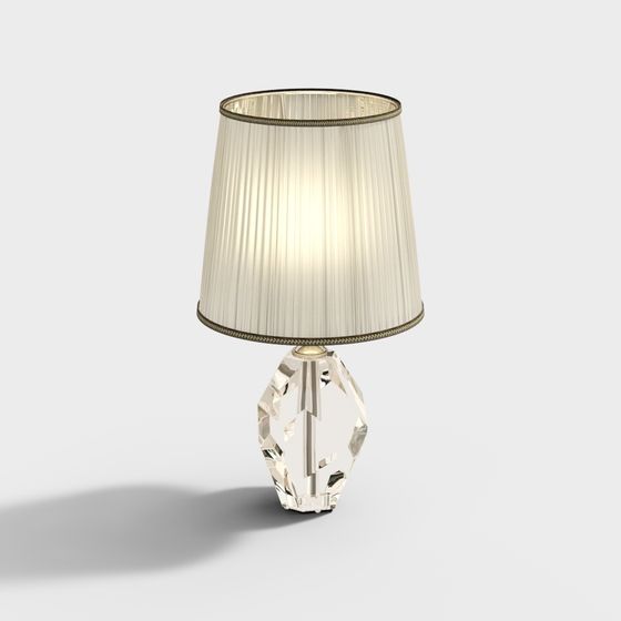 Elegant Low-Poly Table Lamp 3D model