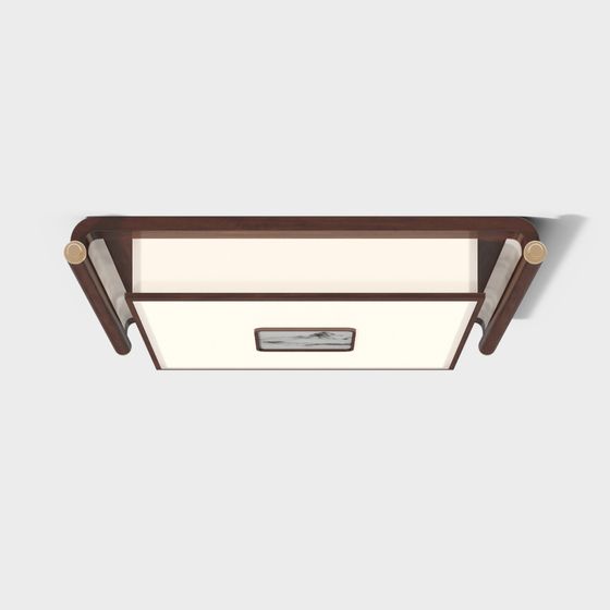 Stylish Low-Polygon Ceiling Lamp 3D model