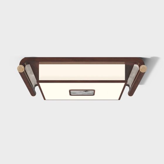 Oriental Scroll Lamp 3D model