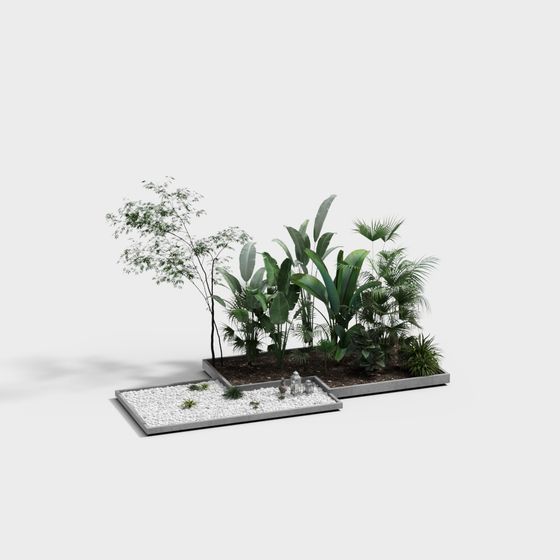Tropical Garden 3D Model