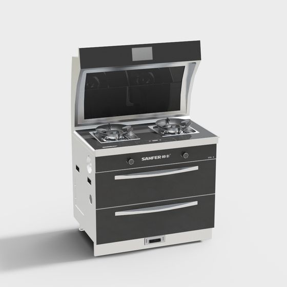 Sanfer Integrated Stove 3D Model