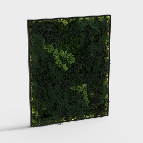 Moderne Wand aus Pflanzen