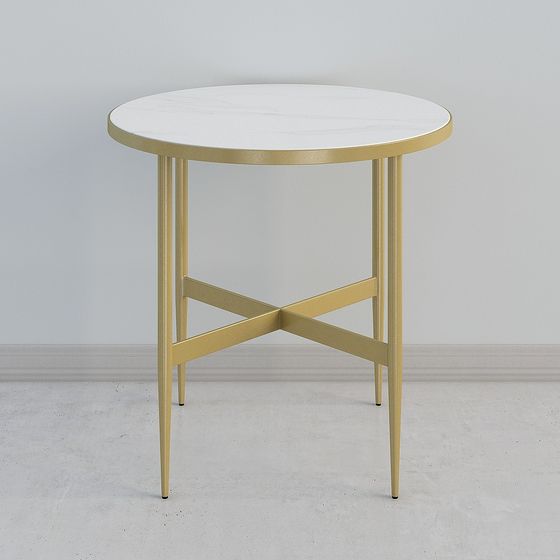 Elegant Low-Poly Round Table 3D Model Design