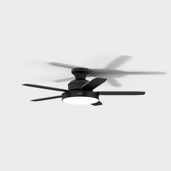 Elegant Minimalist Ceiling Fan 3D model