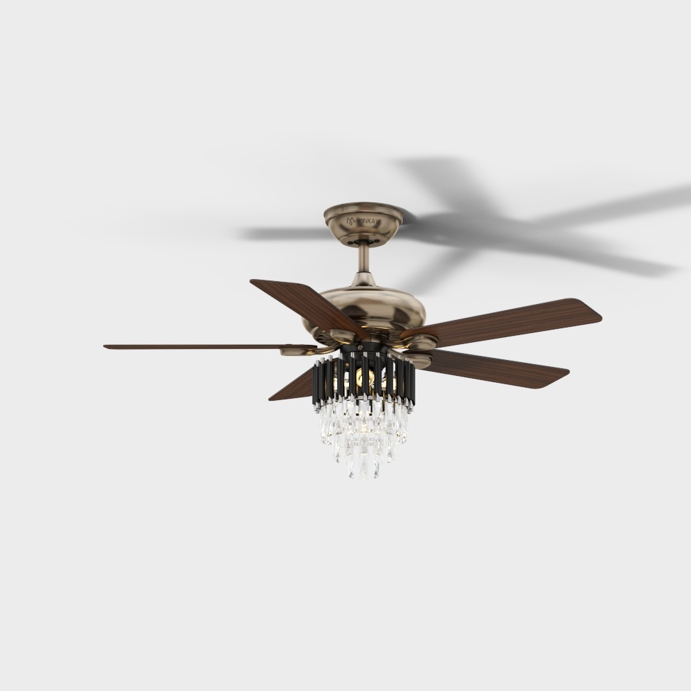 Mingjiahui-Light Luxury Series-Straight Leaf Ceiling Fan Lamp-M52-A024Ao