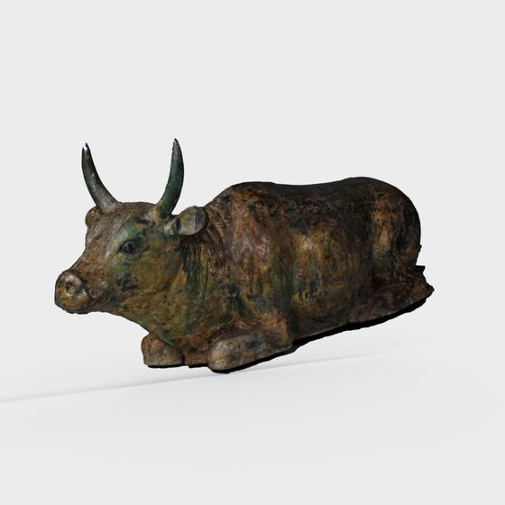 Ancient Bronze Bull 3D model