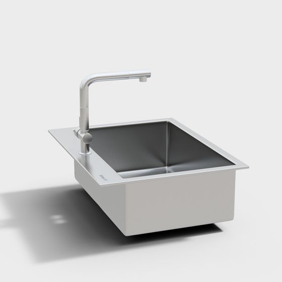 Gray Dish Basin 3D Model