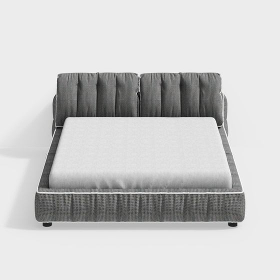 Trendy Low-Polygon Sofa 3D model for Contemporary Spaces