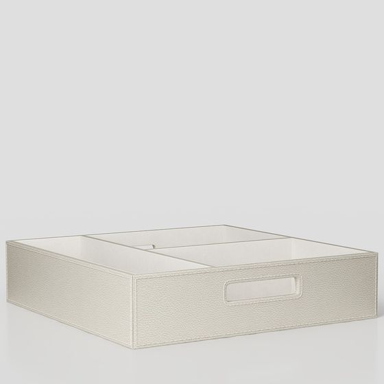 Elegant Leather Storage Box 3D model