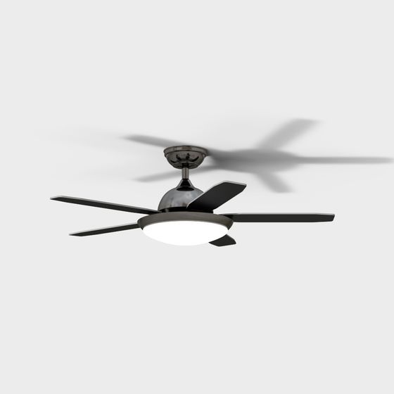 Low-Poly Elegant Ceiling Fan 3D model