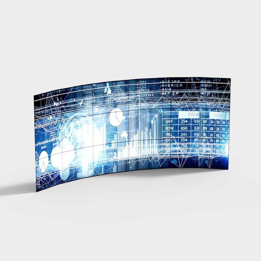 Showroom video screen