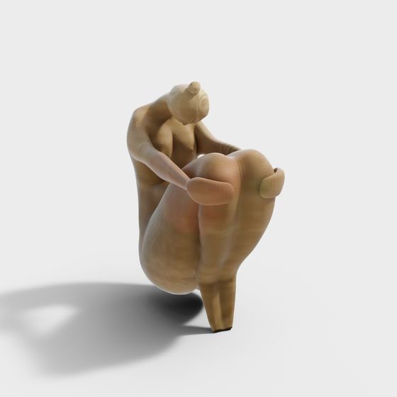 Yoga Meditator 3D model for Creative Projects