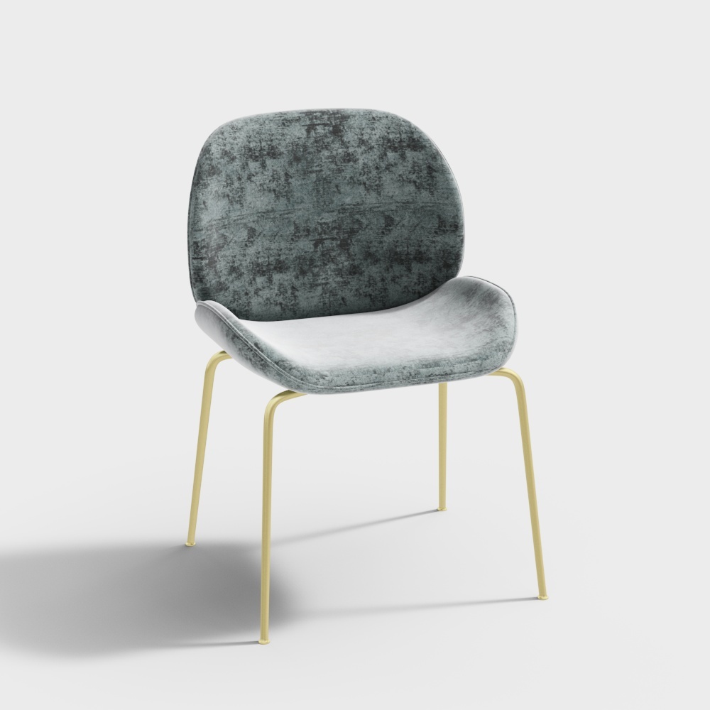 Ghế ăn flannel kim loại - SSVYJM007A