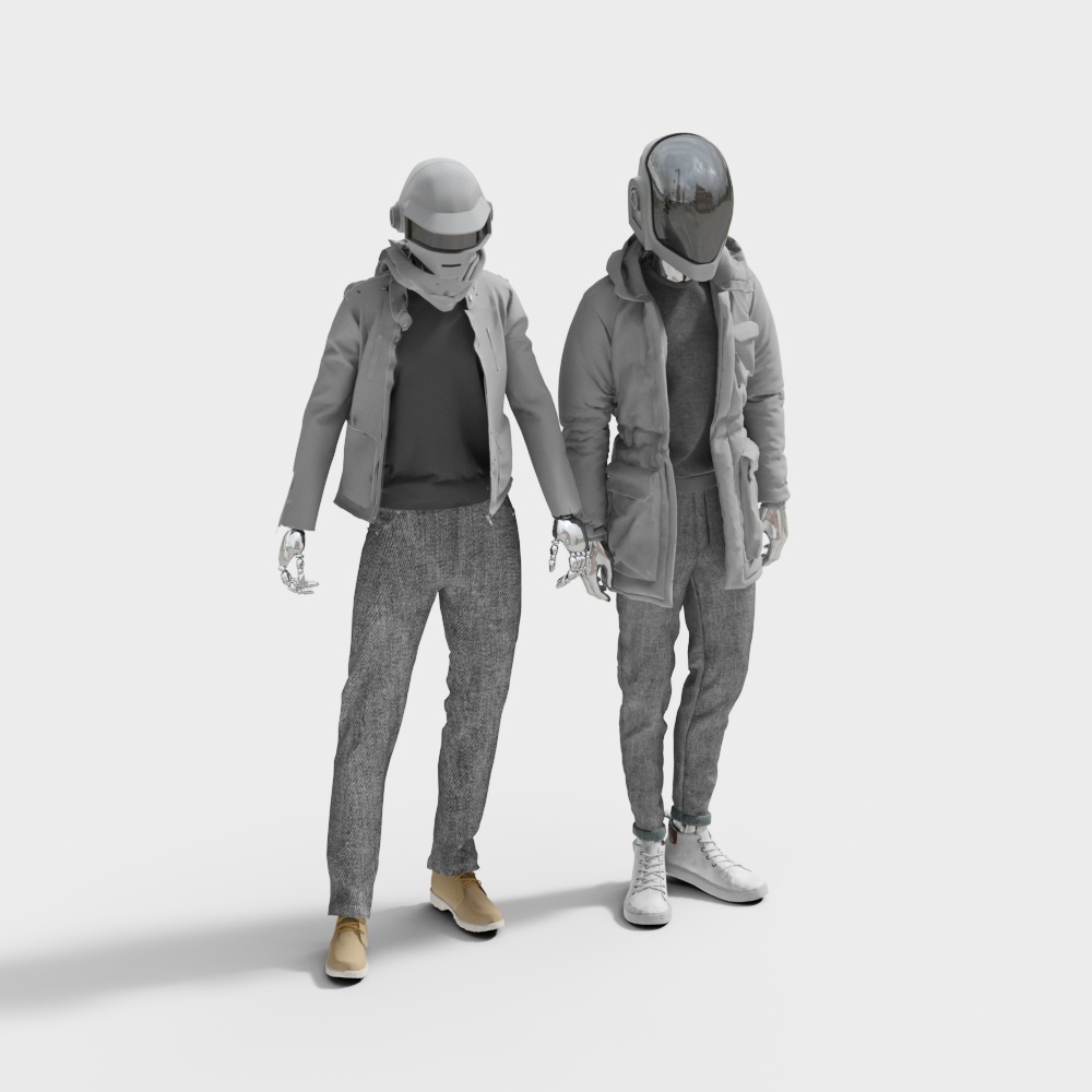 Futuristic Traveler 3D Model for Creative Projects