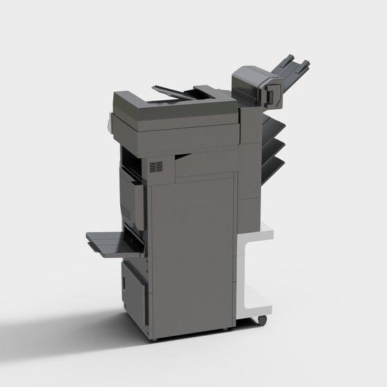 Stylish Low-Poly 3D Printer Model for Creative Projects 3D model