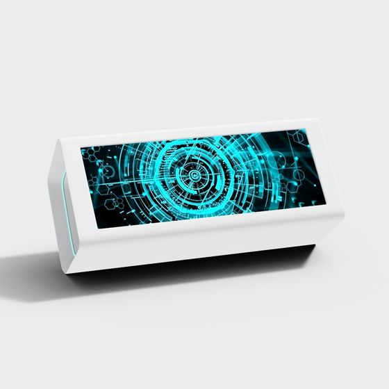 Futuristic Low-Poly Interface Design 3D model