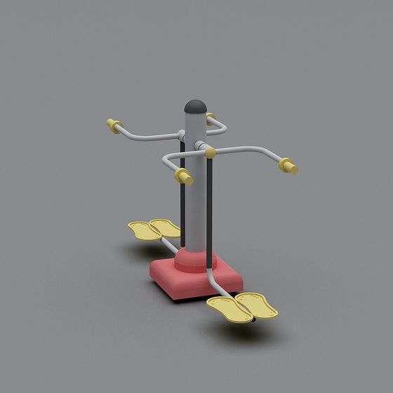 Fun Kids Fitness Equipment 3D model - Little Warrior