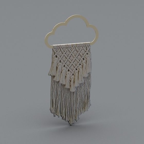 Dreamy Cloud Woven Pendant 3D model