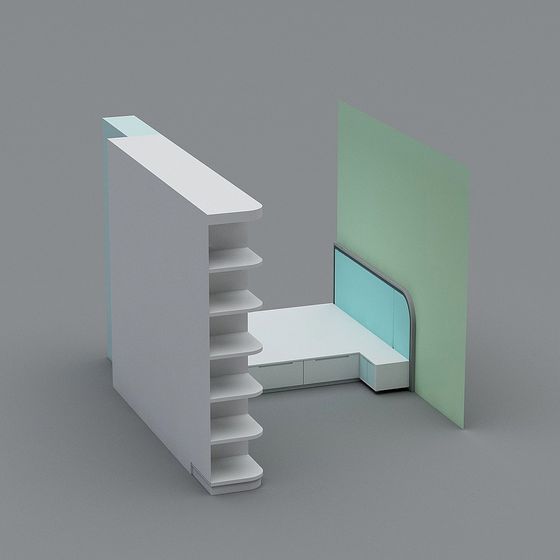 Urban Staircase 3D model for Contemporary Designs