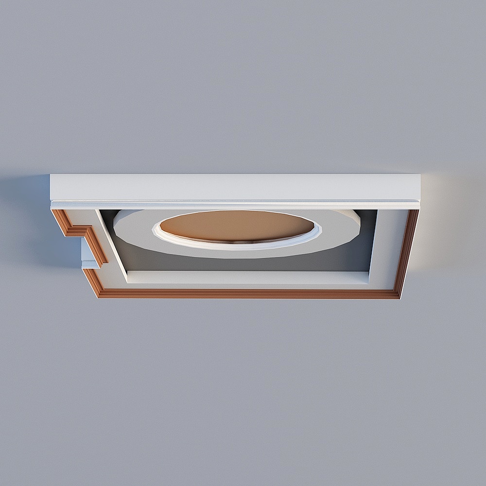 Modern Minimalist Ceiling Light Fixture 3D model