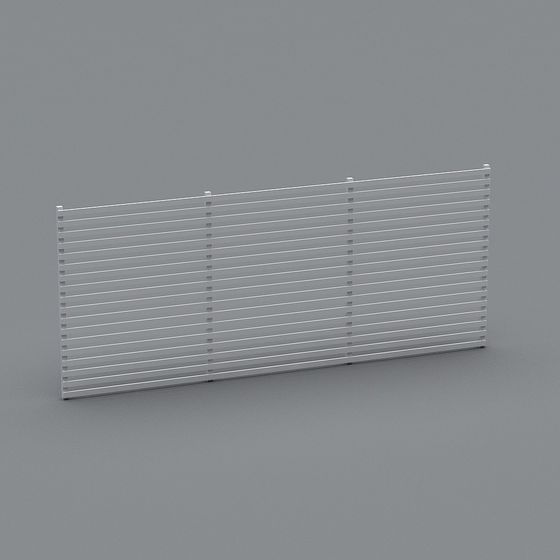 Clôture à lattes horizontales