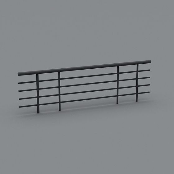 Stylish Urban Fence 3D model for Modern Design