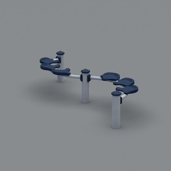 Urban Leisure Bench 3D model