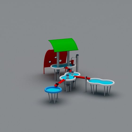 Whimsical Water Play Paradise 3D model