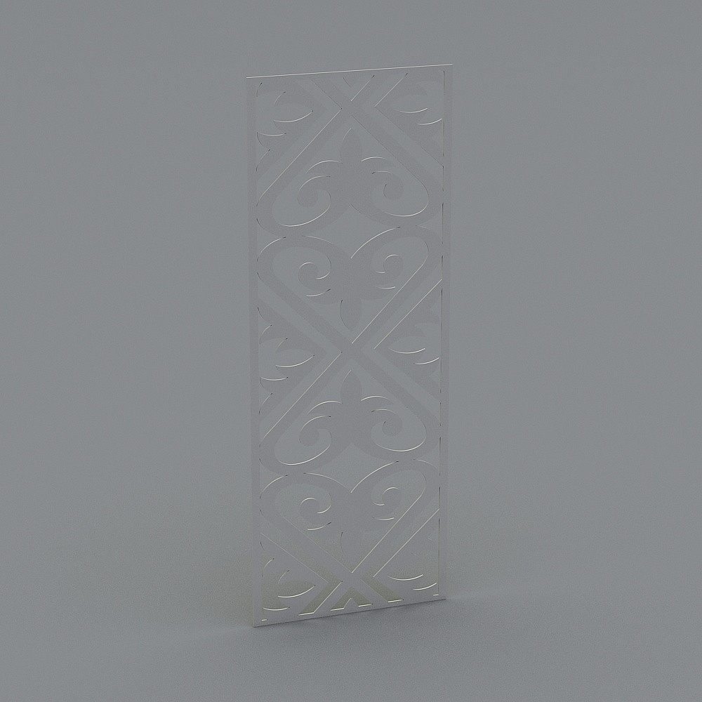 Elegant Lacy Panel 3D model