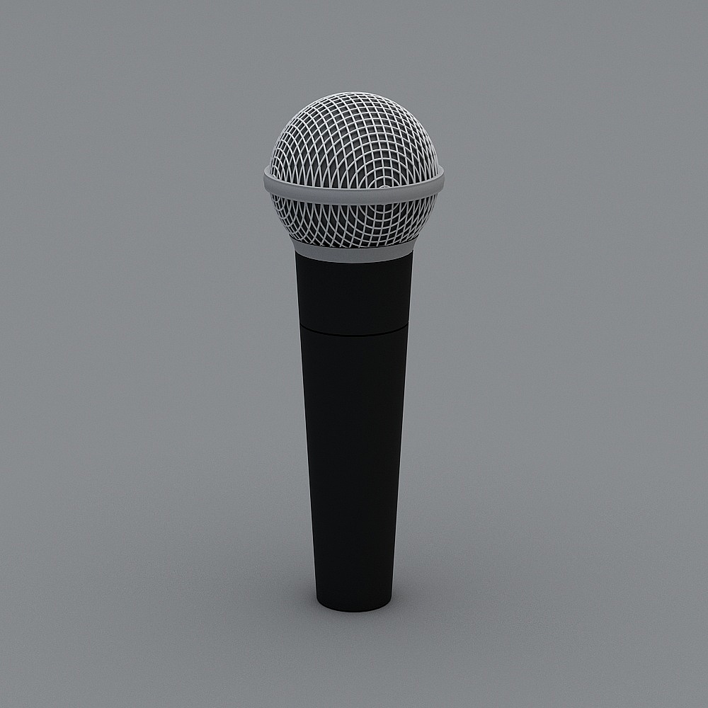 Stylish Microphone 3D model for Creative Projects