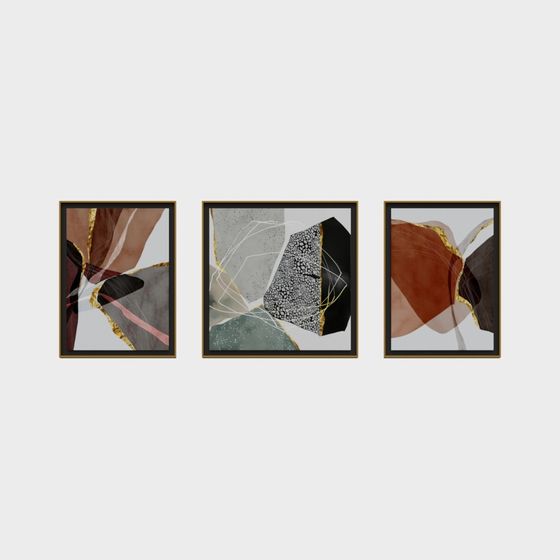 Abstract Frame 3D Model for Modern Art