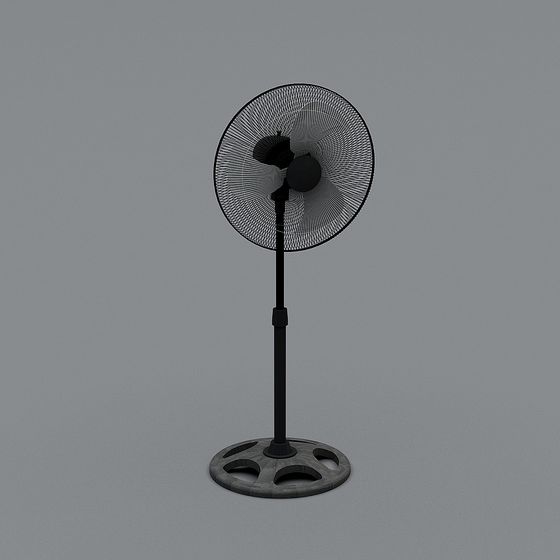 Stylish Low-Polygon Fan 3D Model