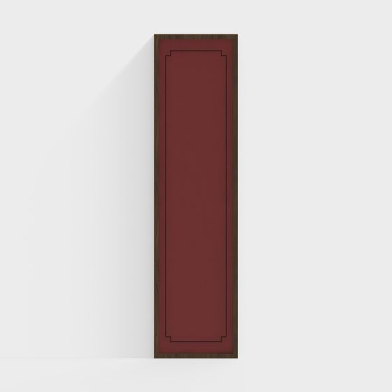Vintage Mahogany Door 3D model