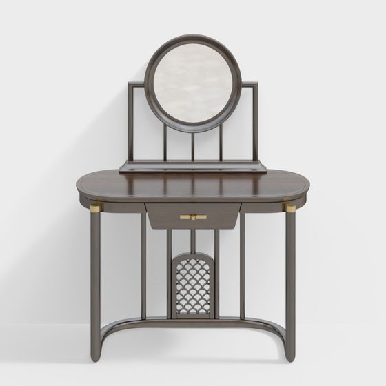 Elegant Vintage Vanity Table 3D model