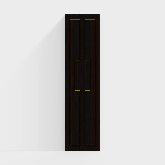 Elegant Wood Panel 3D model for Modern Design