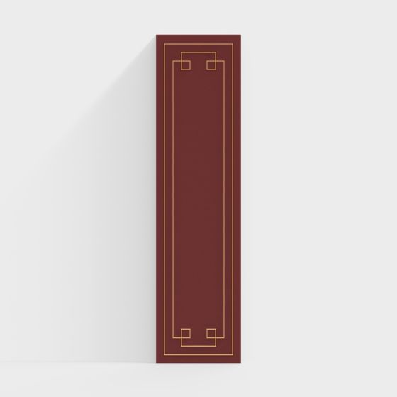 Vintage Bookmark 3D Model for Contemporary Applications