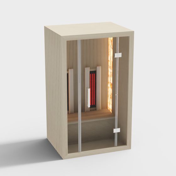 Luxury Small Sauna 3D model