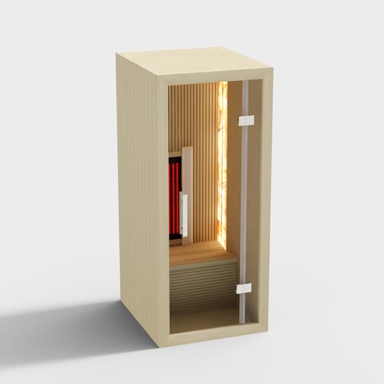 Charming Personal Sauna 3D model for Modern Spaces