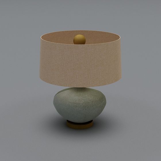 Elegant Low-Poly Table Lamp 3D model