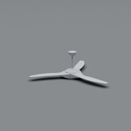 Minimalist Ceiling Fan 3D model