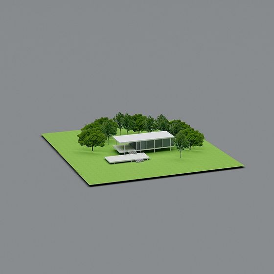 Lush Green Retreat 3D model