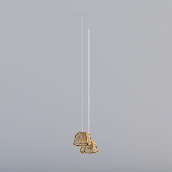 Unique Low-Poly 3D Model Light Fixture
