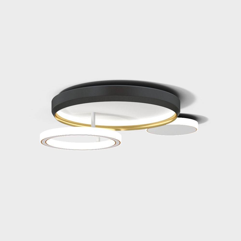 Elegant Low-Poly Ceiling Light 3D Model