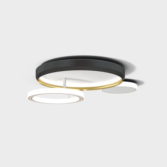 Elegant Low-Poly Ceiling Light 3D Model