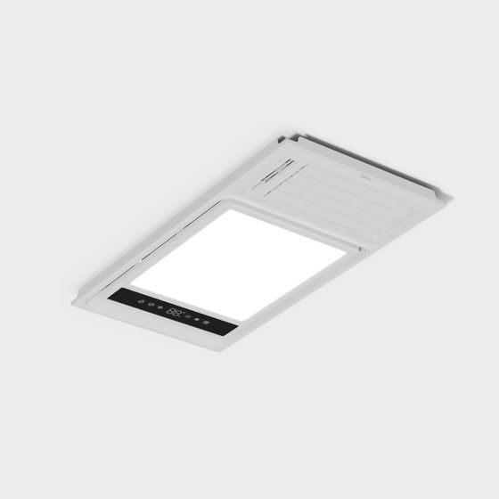 Sleek Ceiling-Mounted Air Conditioner 3D model