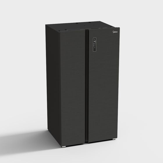 Midea Refrigerator BCD-612WKGPZM 3D Model for Modern Kitchens