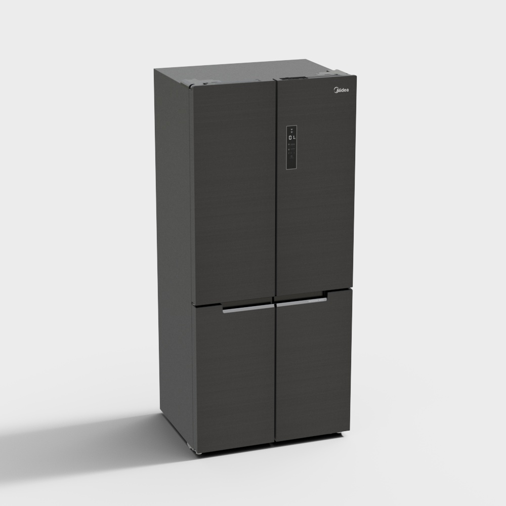 Sleek Low-Poly Refrigerator 3D Model – Modern Minimalist Design