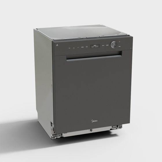 Sleek Modern Dishwasher 3D model