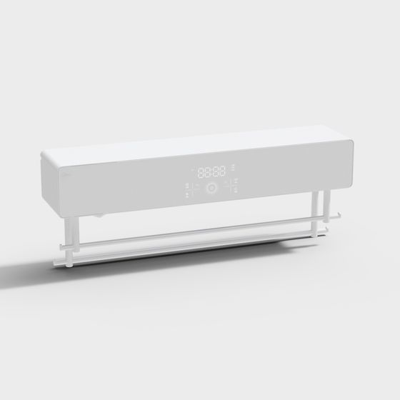 Minimalist Smart Wall-Mounted Radiator 3D Model