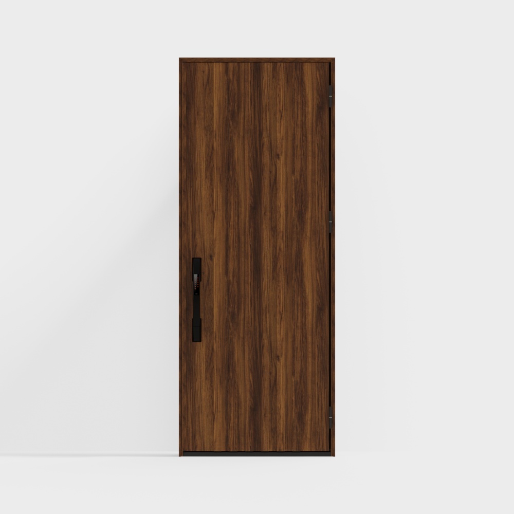 LIXIL 木扉 - 玄関ドア - D01 片開きドア - J チーク色(レリーフ)